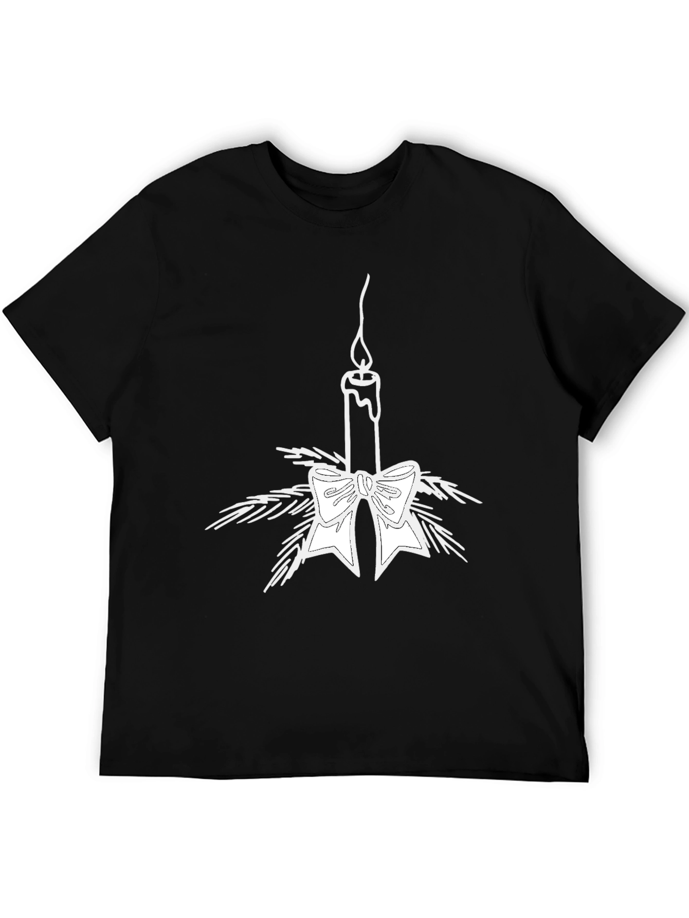 Holiday Candle T-Shirt - Festive Graphic Tee