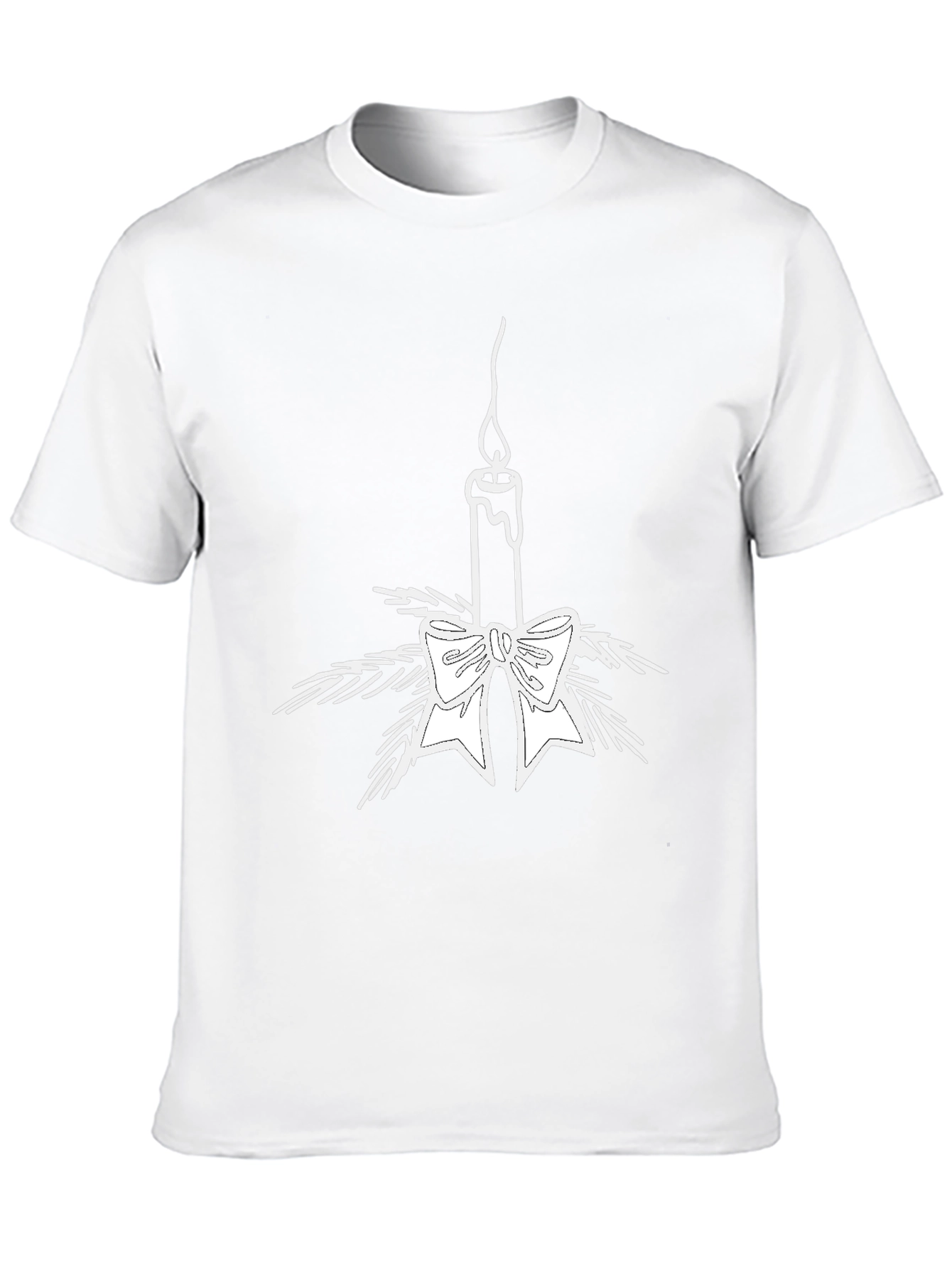 Holiday Candle T-Shirt - Festive Graphic Tee