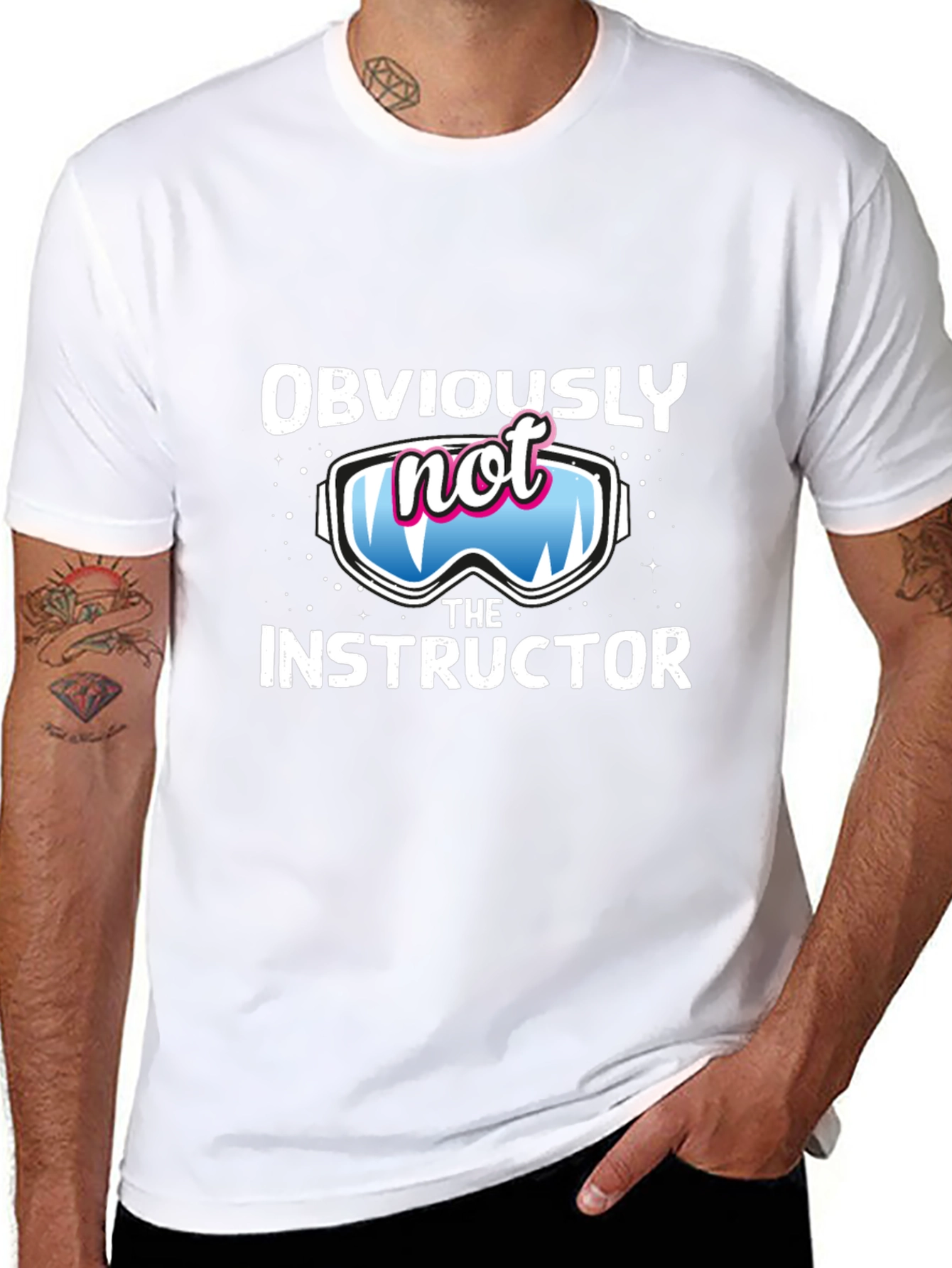 Funny Ski Instructor T-Shirt - Obviously Not