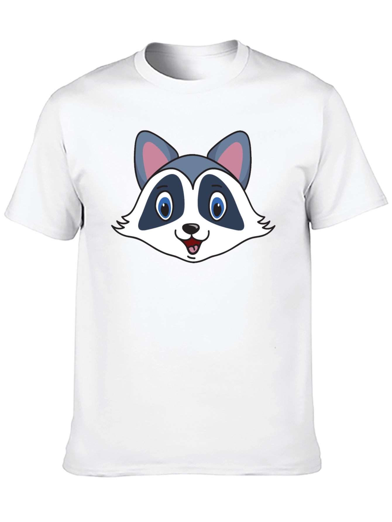 Raccoon Graphic T-Shirt - Black Cotton Tee
