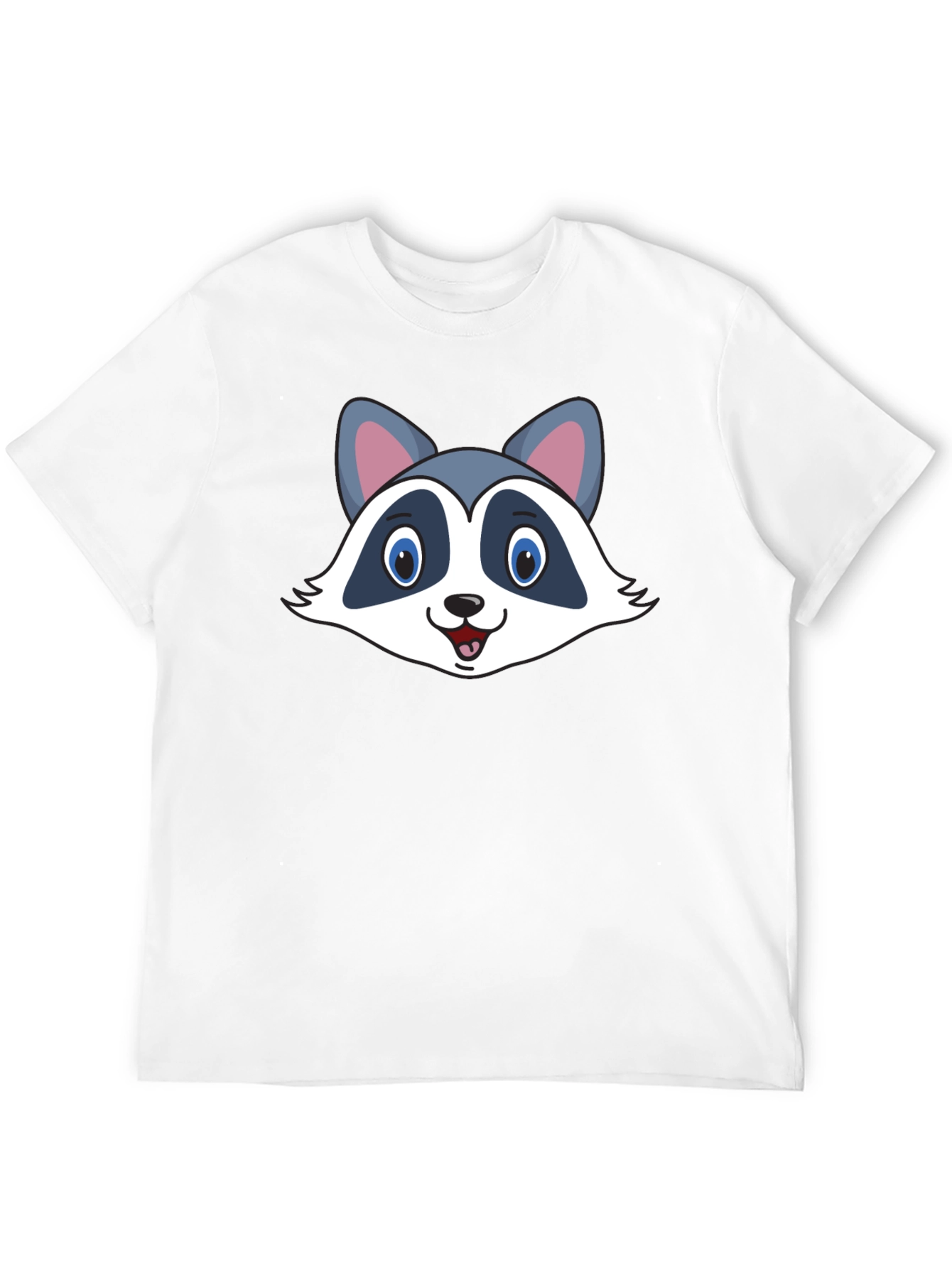 Raccoon Graphic T-Shirt - Black Cotton Tee