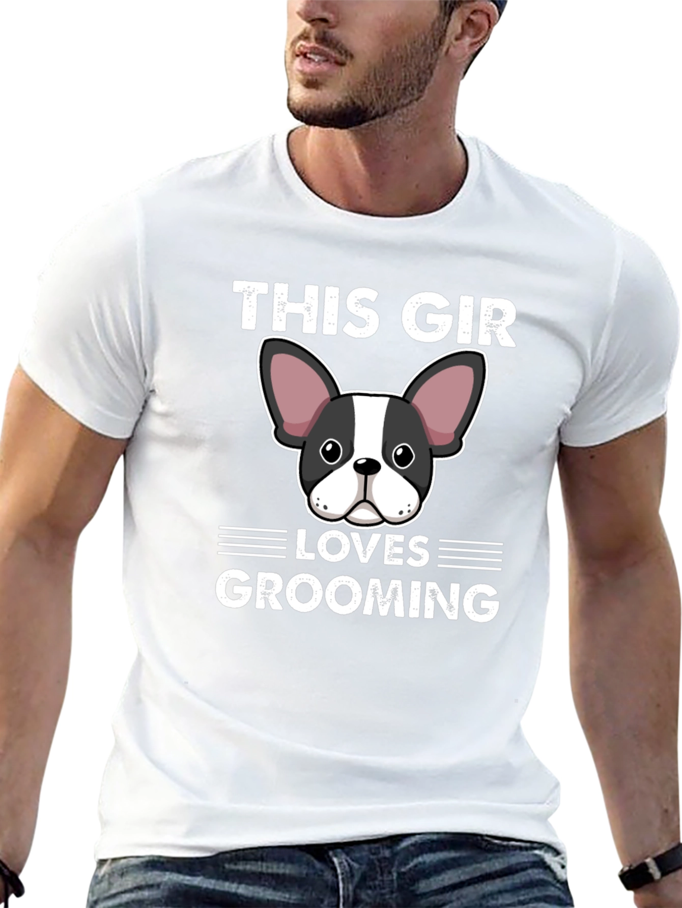 This Girl Loves Grooming Dog Graphic T-Shirt