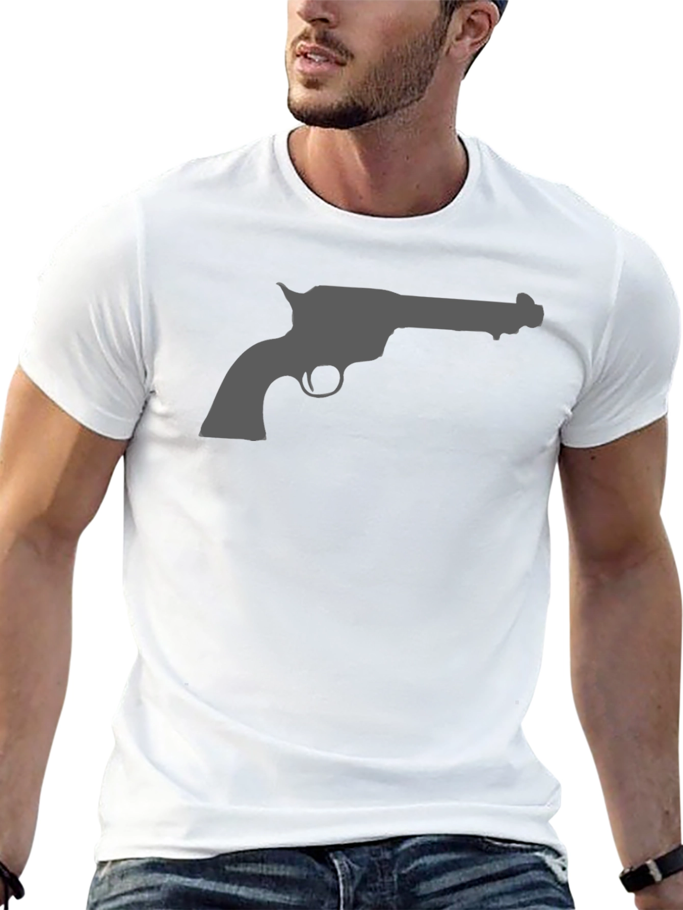 Revolver Graphic T-Shirt - Classic Western Style
