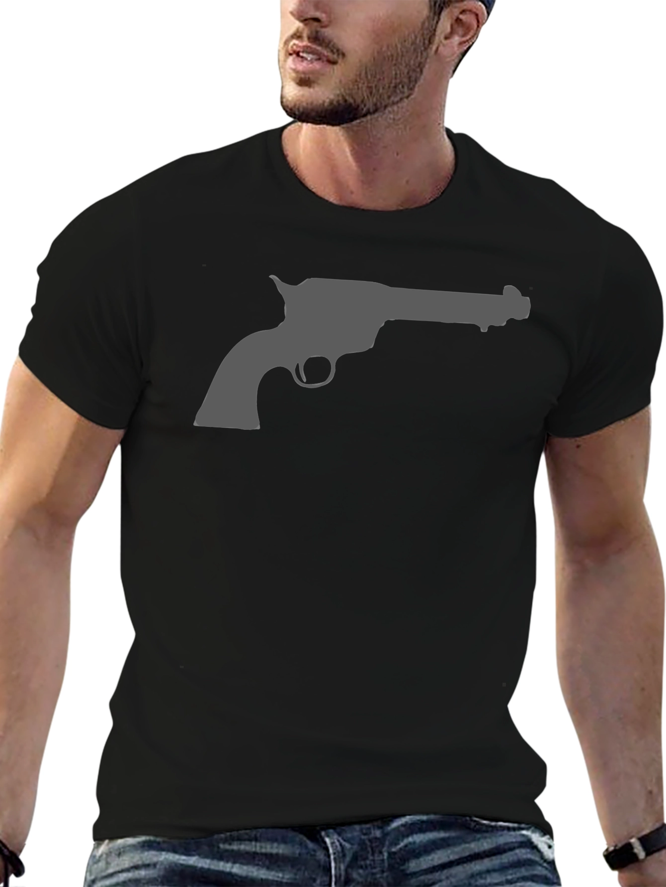 Revolver Graphic T-Shirt - Classic Western Style