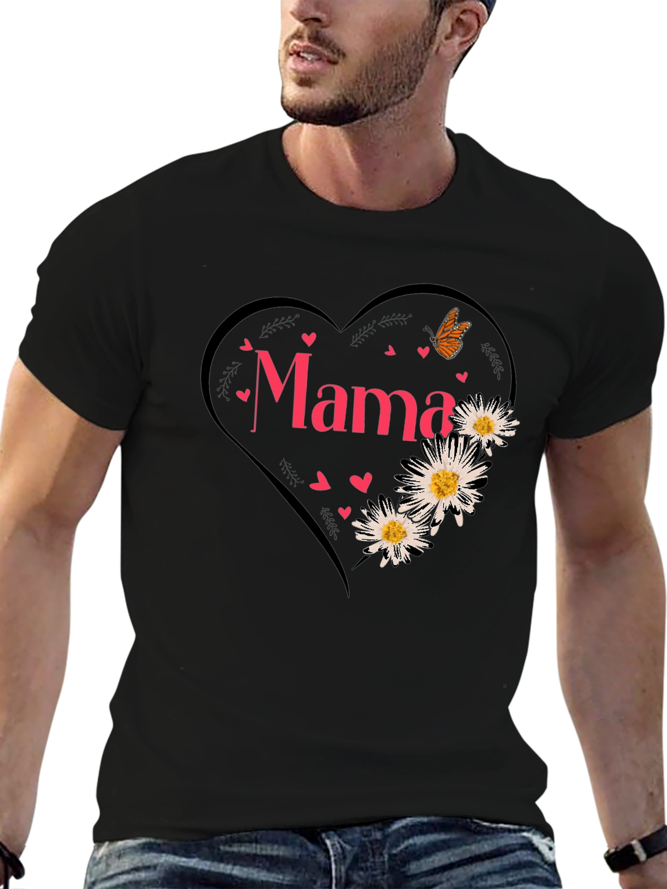 Mama Heart Graphic Tee - Cute Mothers Day Shirt