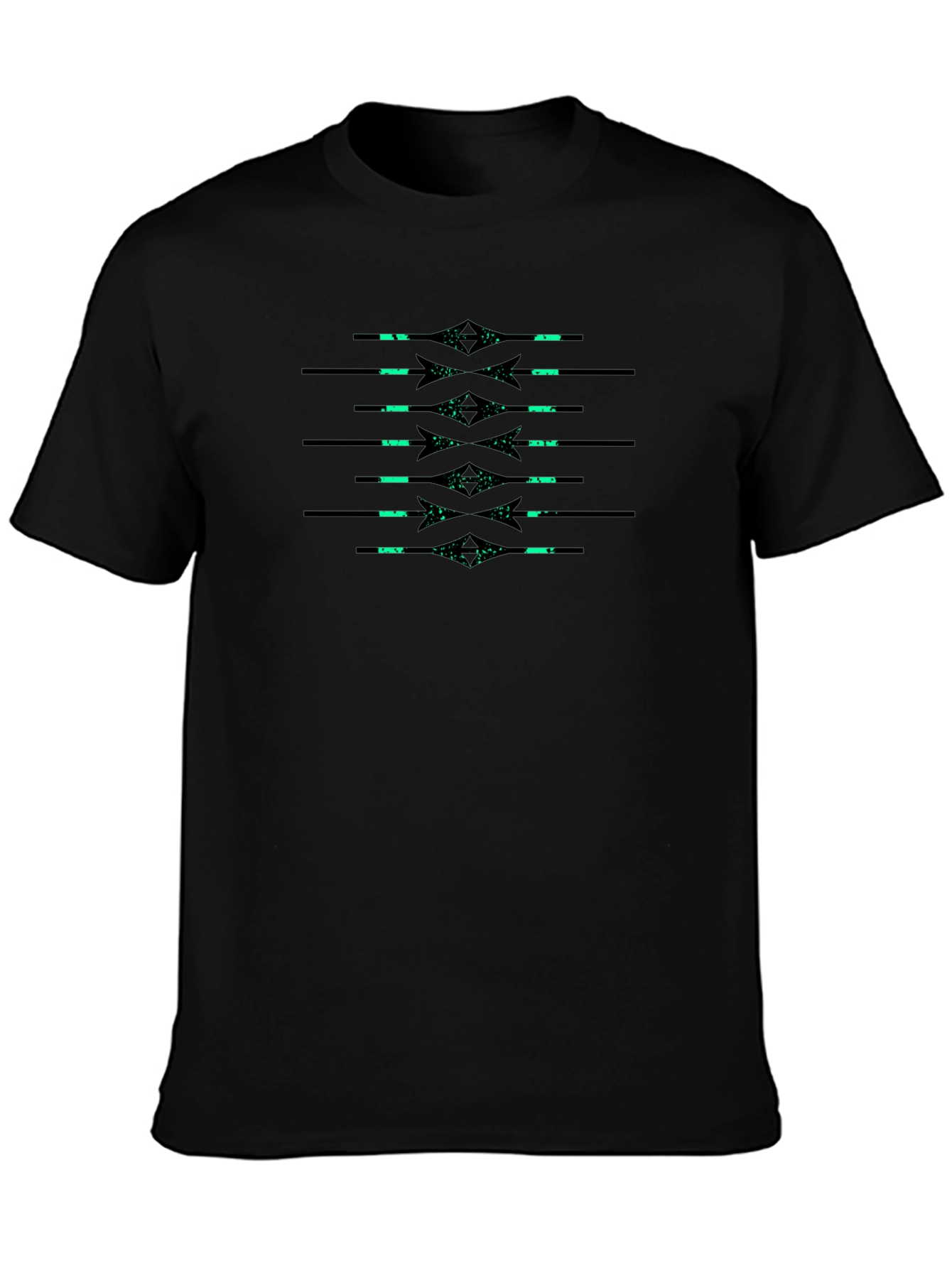 Neon Arrows Black Graphic Tee