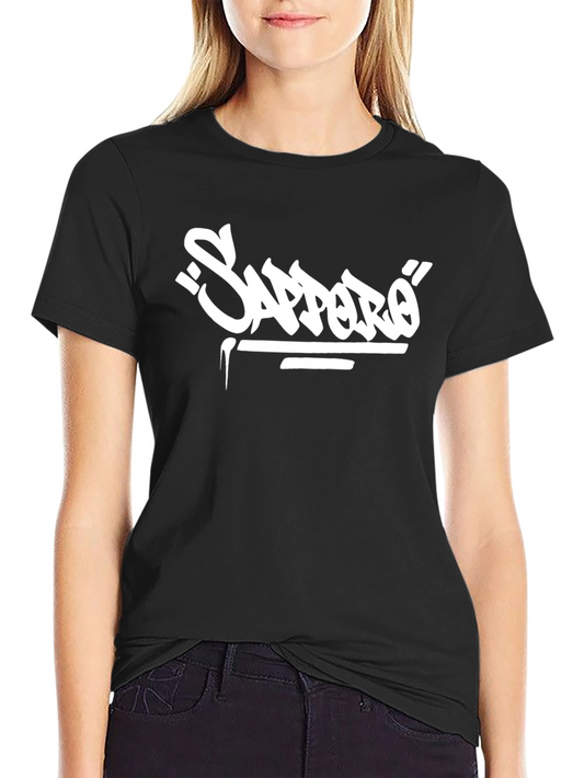 Sapporo Graphic T-Shirt - Black Cotton Tee