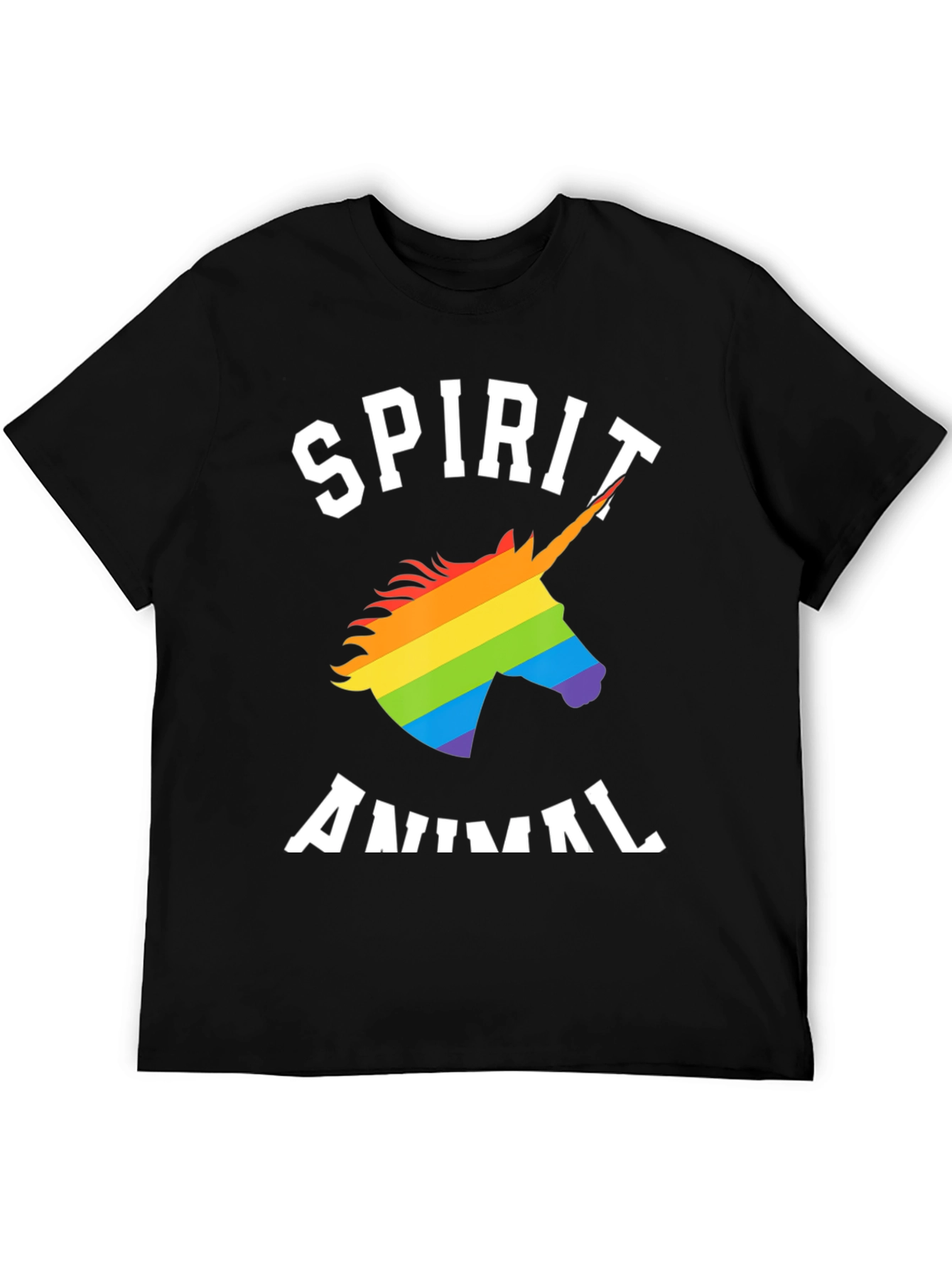 Spirit Animal Rainbow Unicorn Graphic Tee
