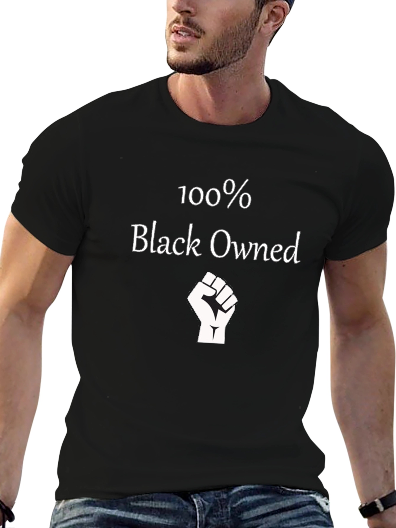 100% Black Owned T-Shirt -✊ Black Pride