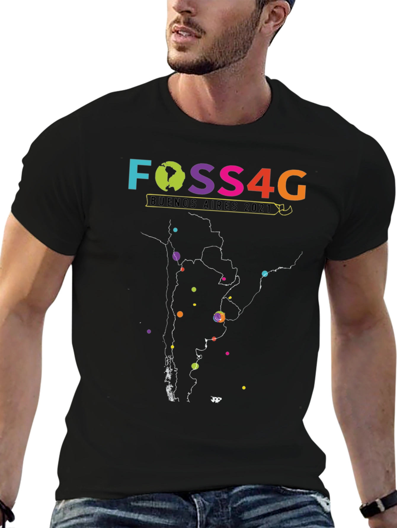 FOSS4G Buenos Aires 2021 Graphic T-Shirt