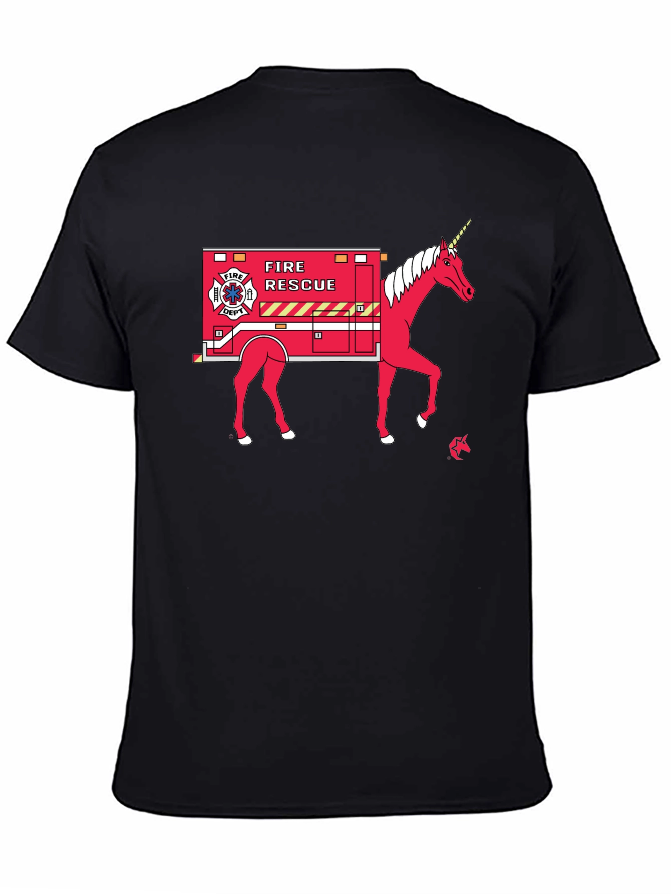Fire Rescue Unicorn T-Shirt