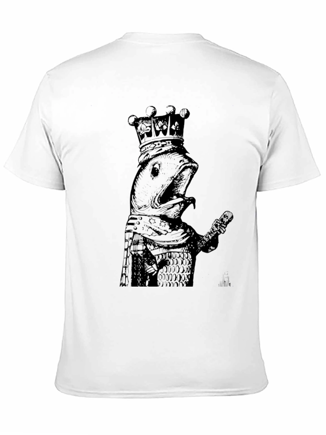 Black T-Shirt with Frog King Print