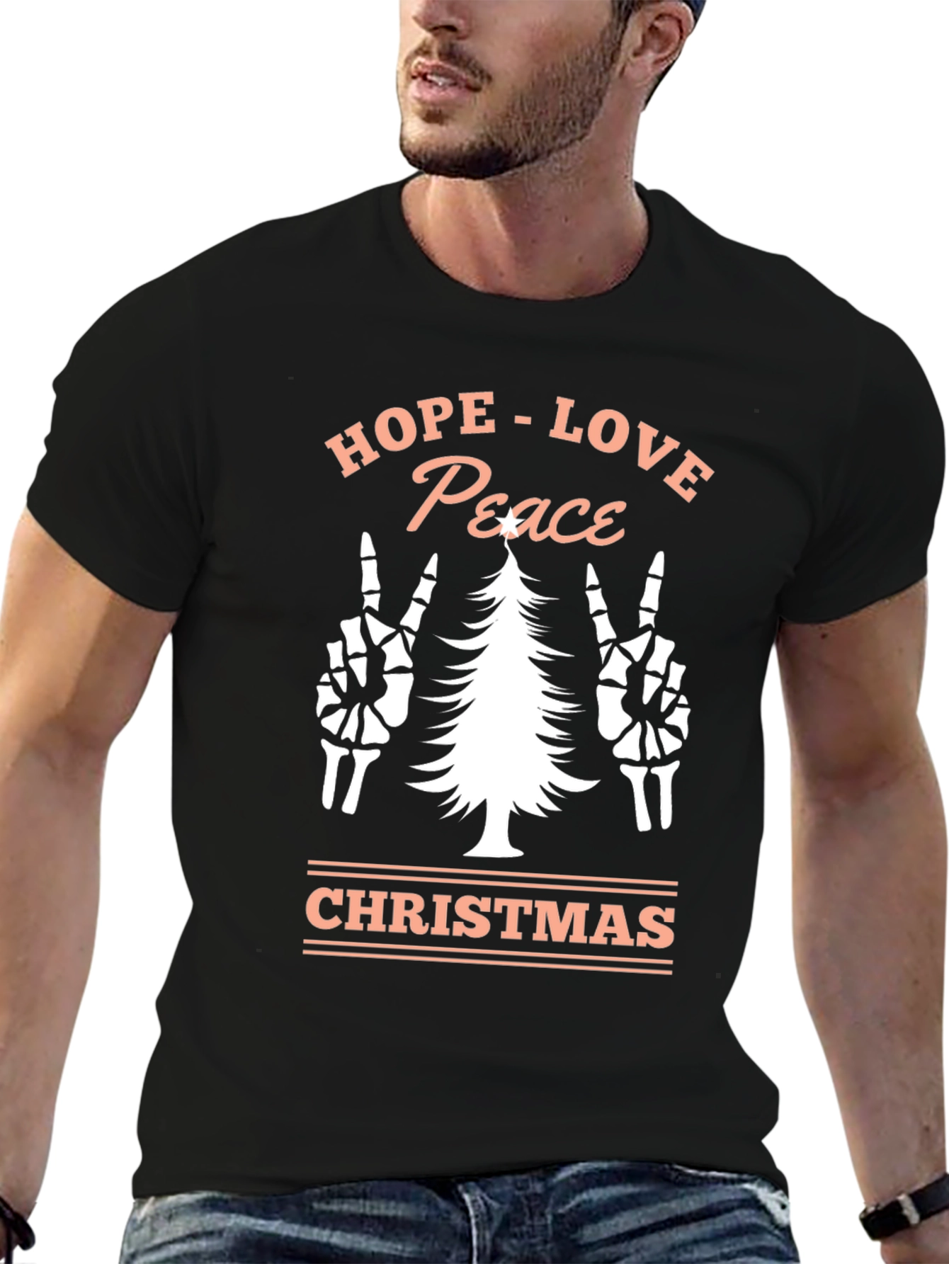 Hope Love Peace Christmas T-Shirt