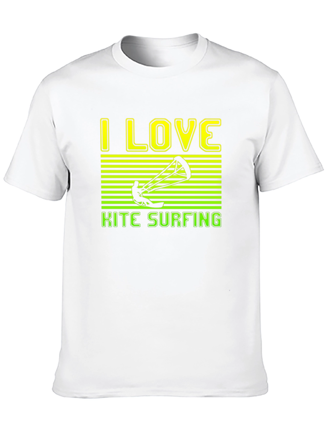 I Love Kitesurfing Black T-Shirt