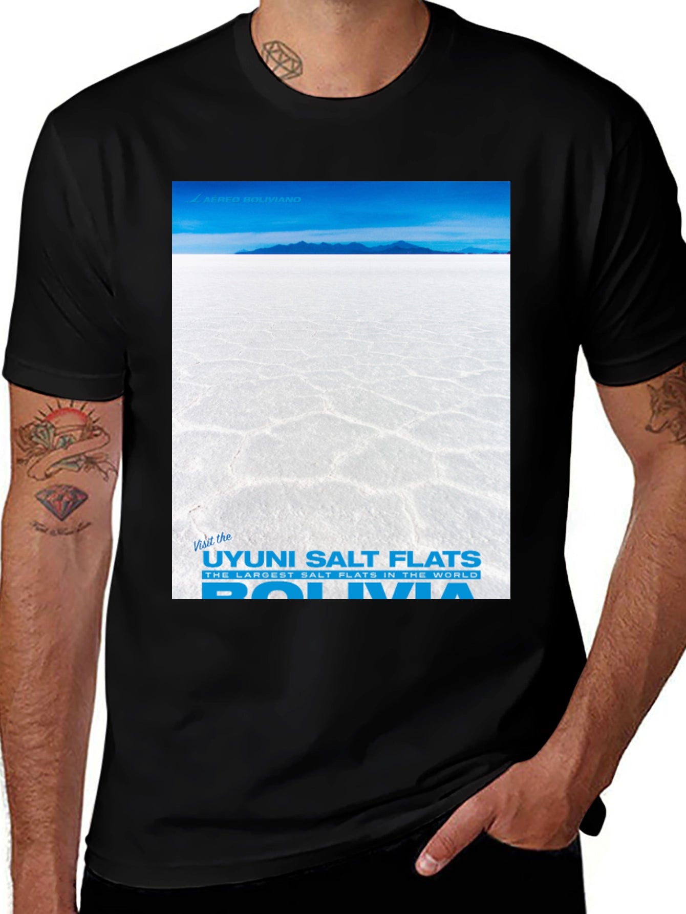 Uyuni Salt Flats Bolivia Graphic T-Shirt