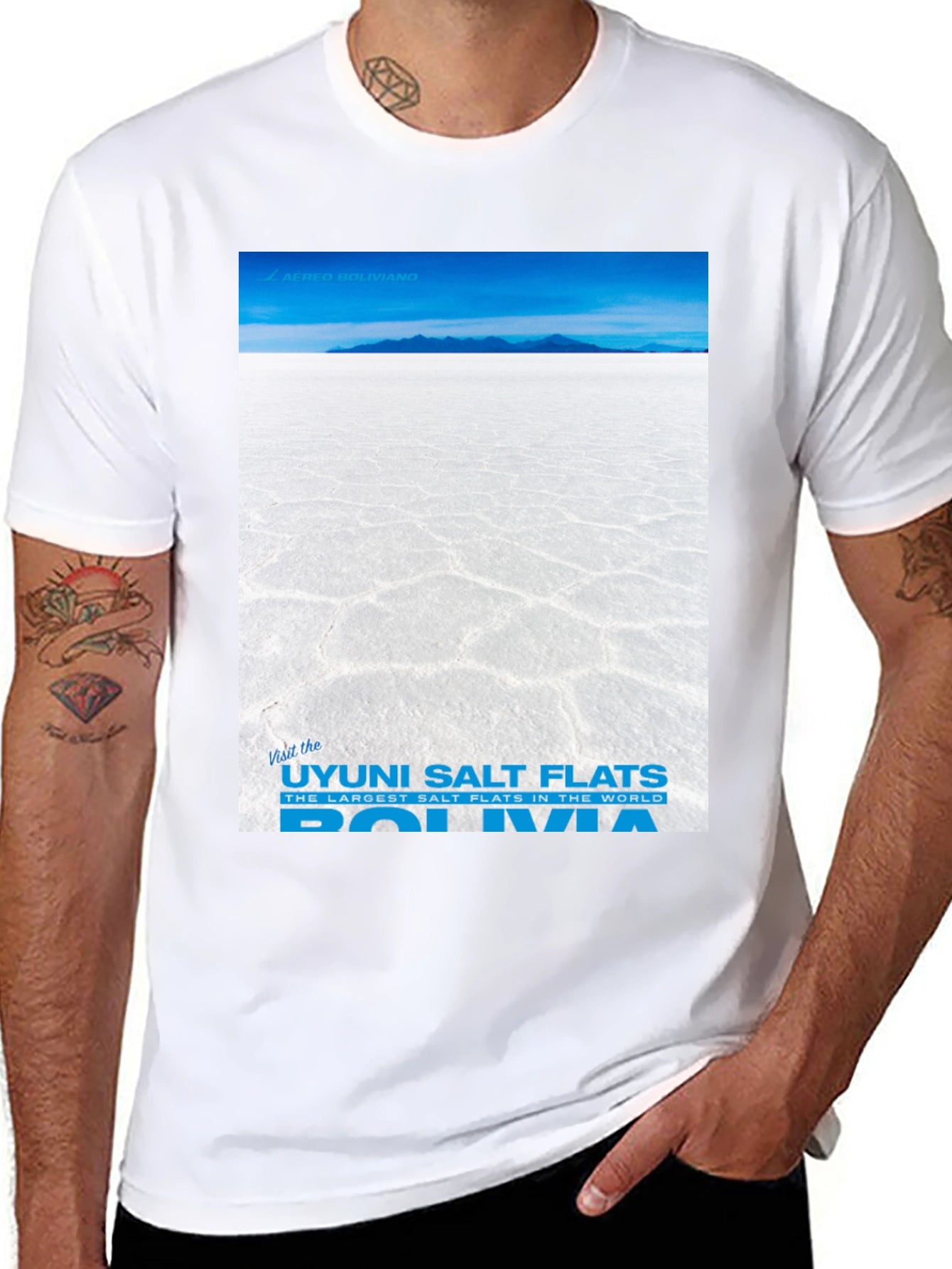 Uyuni Salt Flats Bolivia Graphic T-Shirt