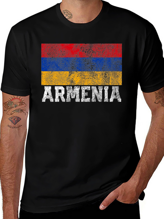 Armenia Flag T-Shirt - Distressed Pride