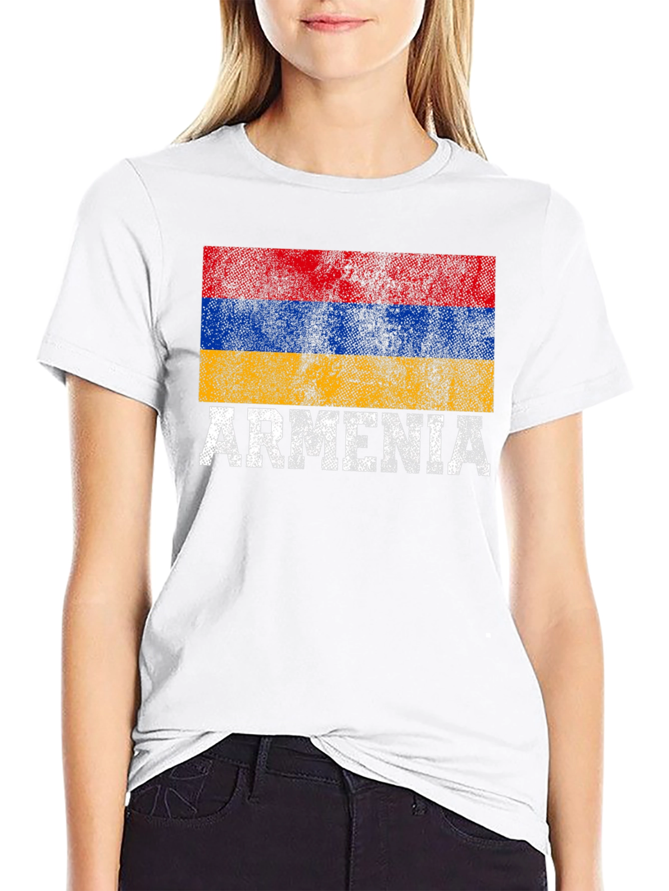 Armenia Flag T-Shirt - Distressed Pride