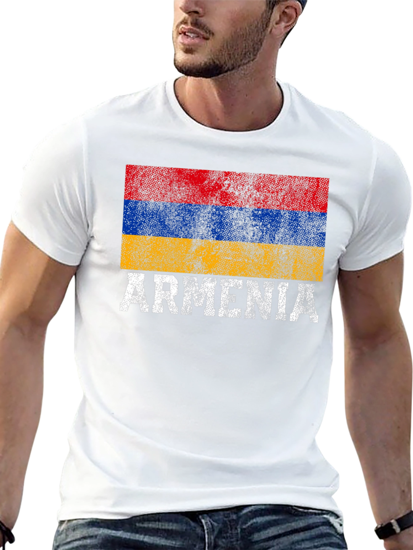 Armenia Flag T-Shirt - Distressed Pride