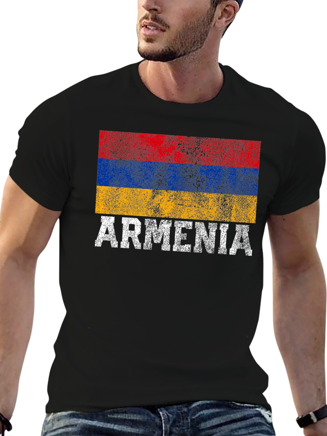 Armenia Flag T-Shirt - Distressed Pride