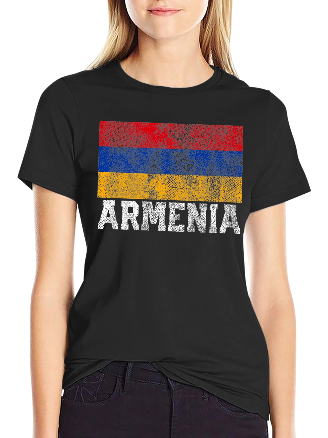 Armenia Flag T-Shirt - Distressed Pride