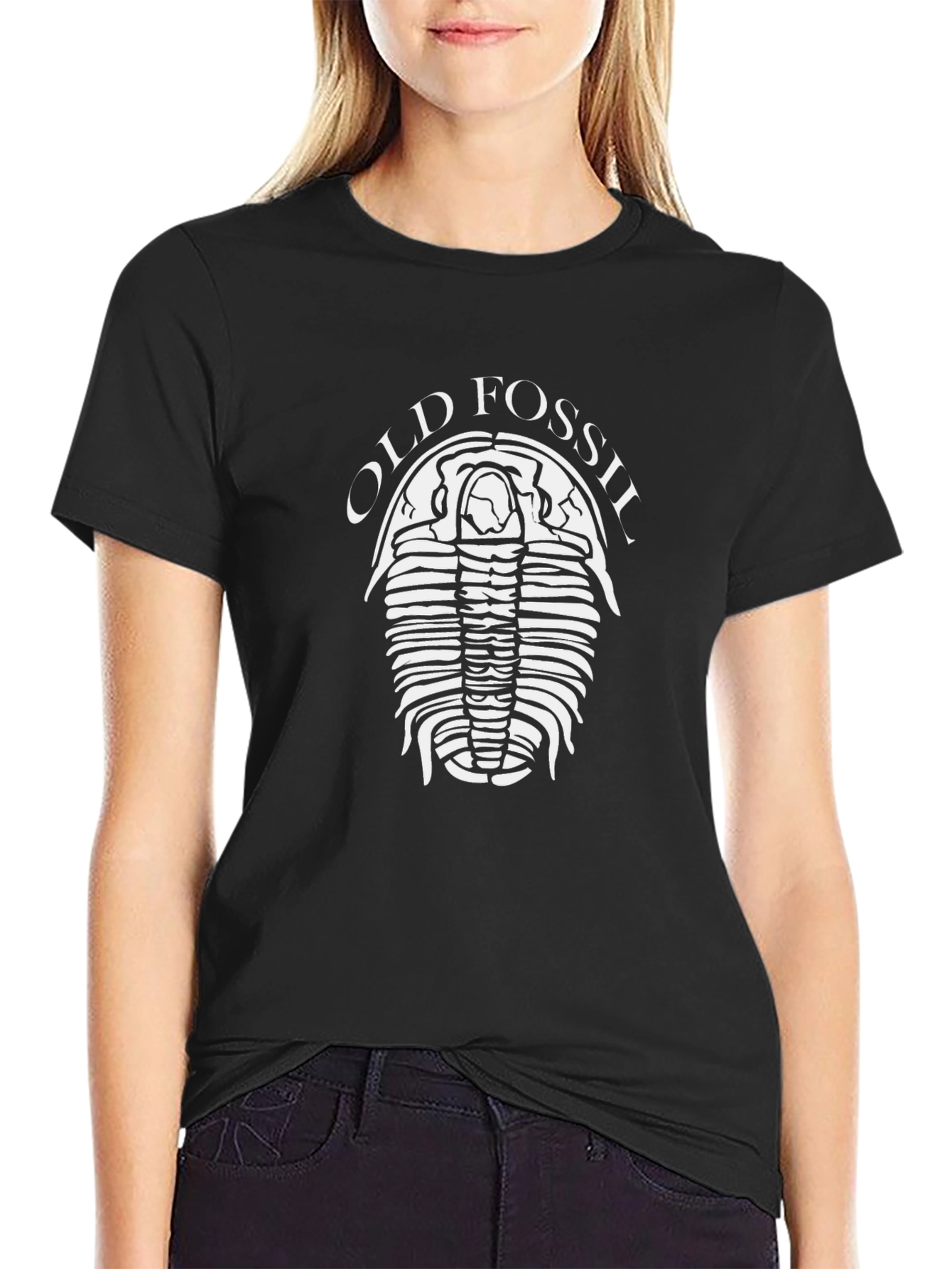 Old Fossil Trilobite T-Shirt - Black