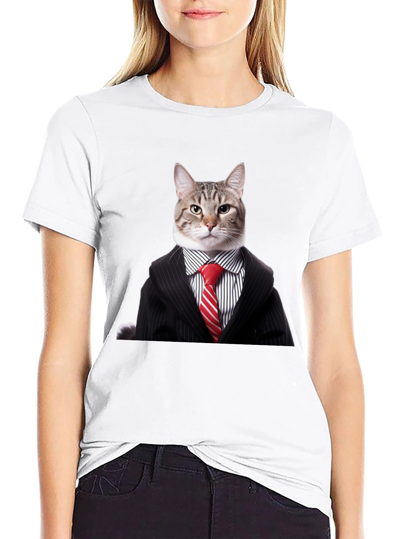 Cat Suit T-Shirt - Funny Feline Fashion