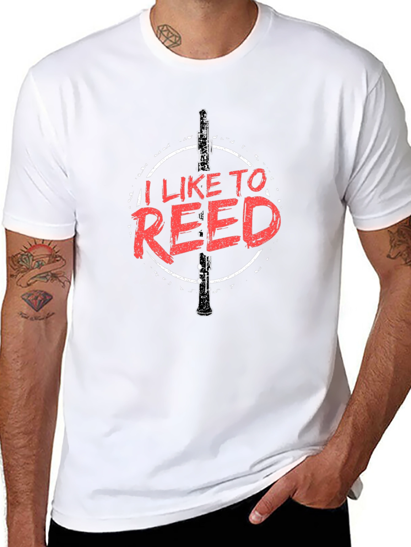I Like To Reed Funny Clarinet T-Shirt