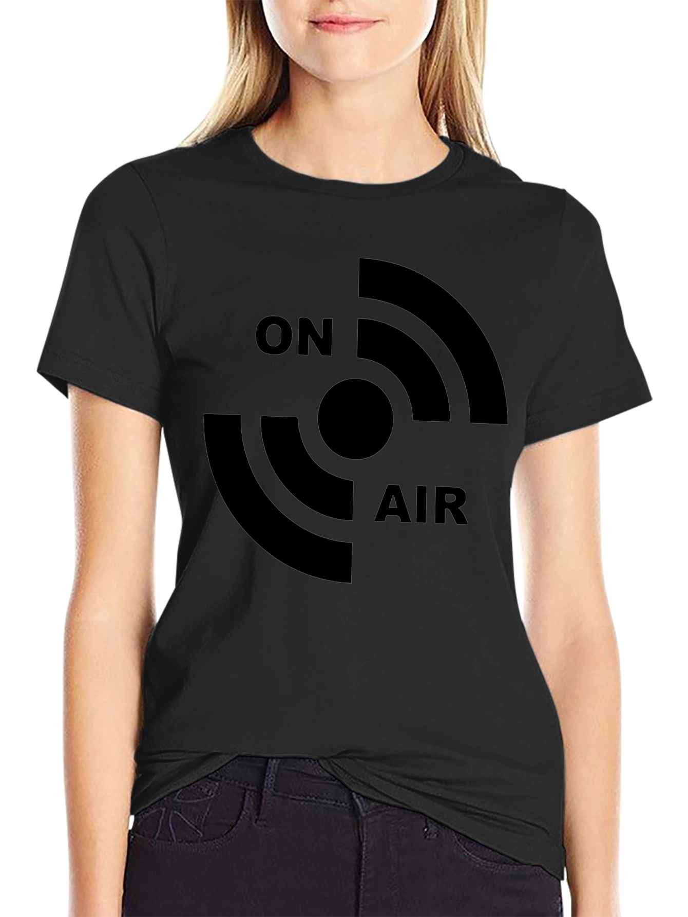 On Air Black Graphic T-Shirt