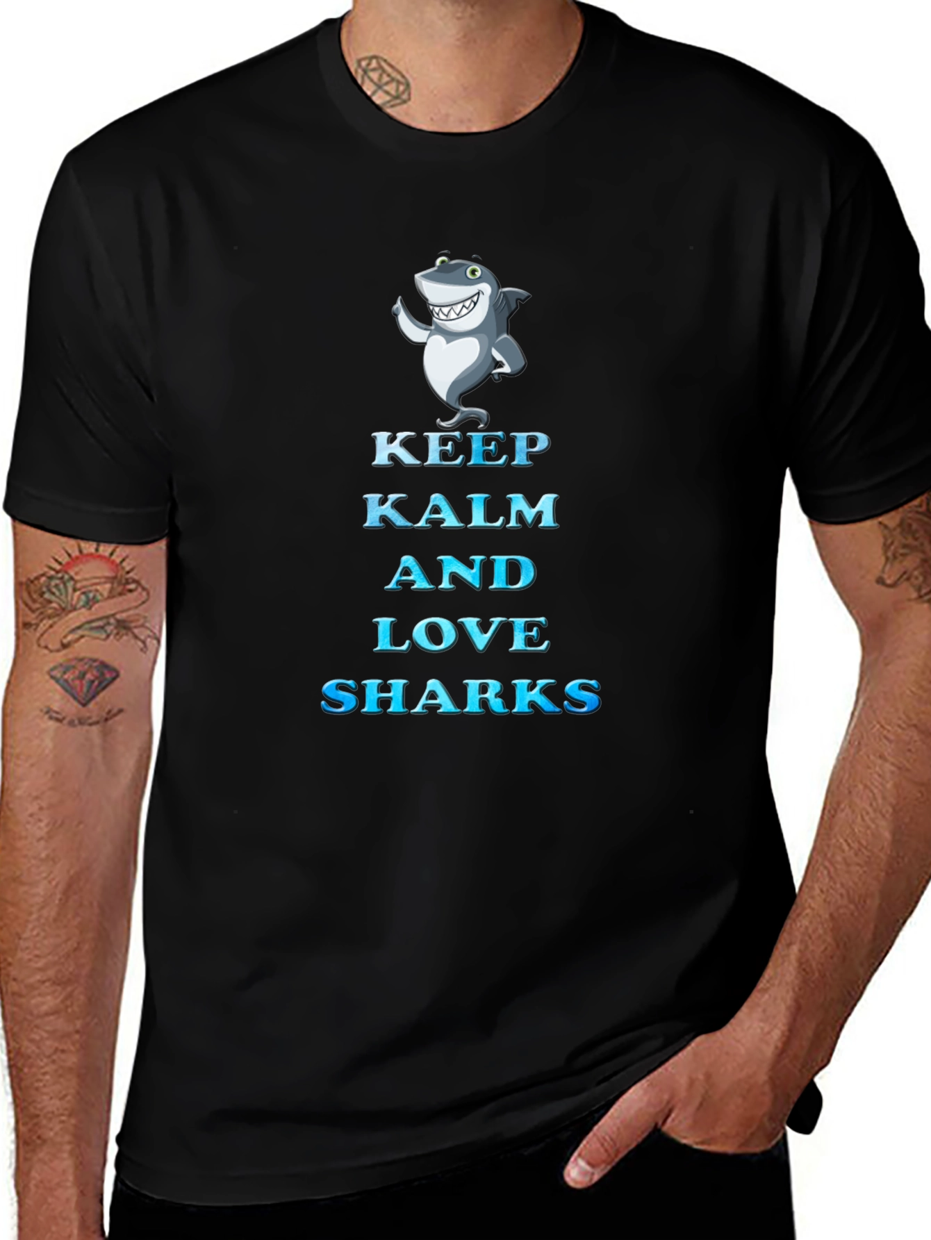 Keep Kalm and Love Sharks T-Shirt