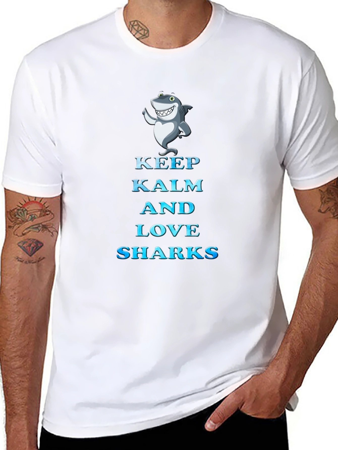 Keep Kalm and Love Sharks T-Shirt