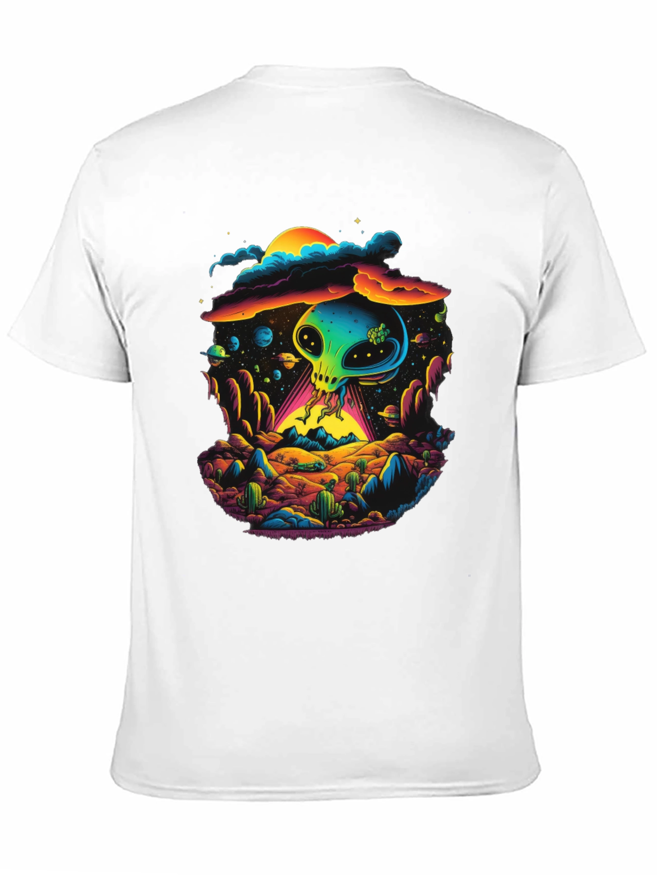 Alien UFO T-Shirt - Retro Sci-Fi Design