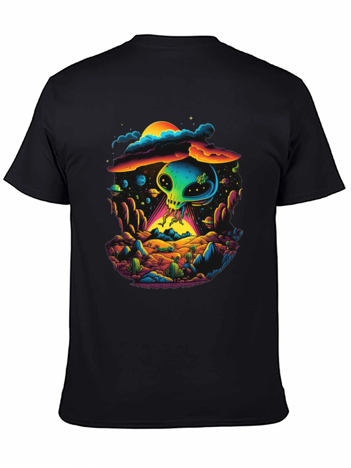 Alien UFO T-Shirt - Retro Sci-Fi Design