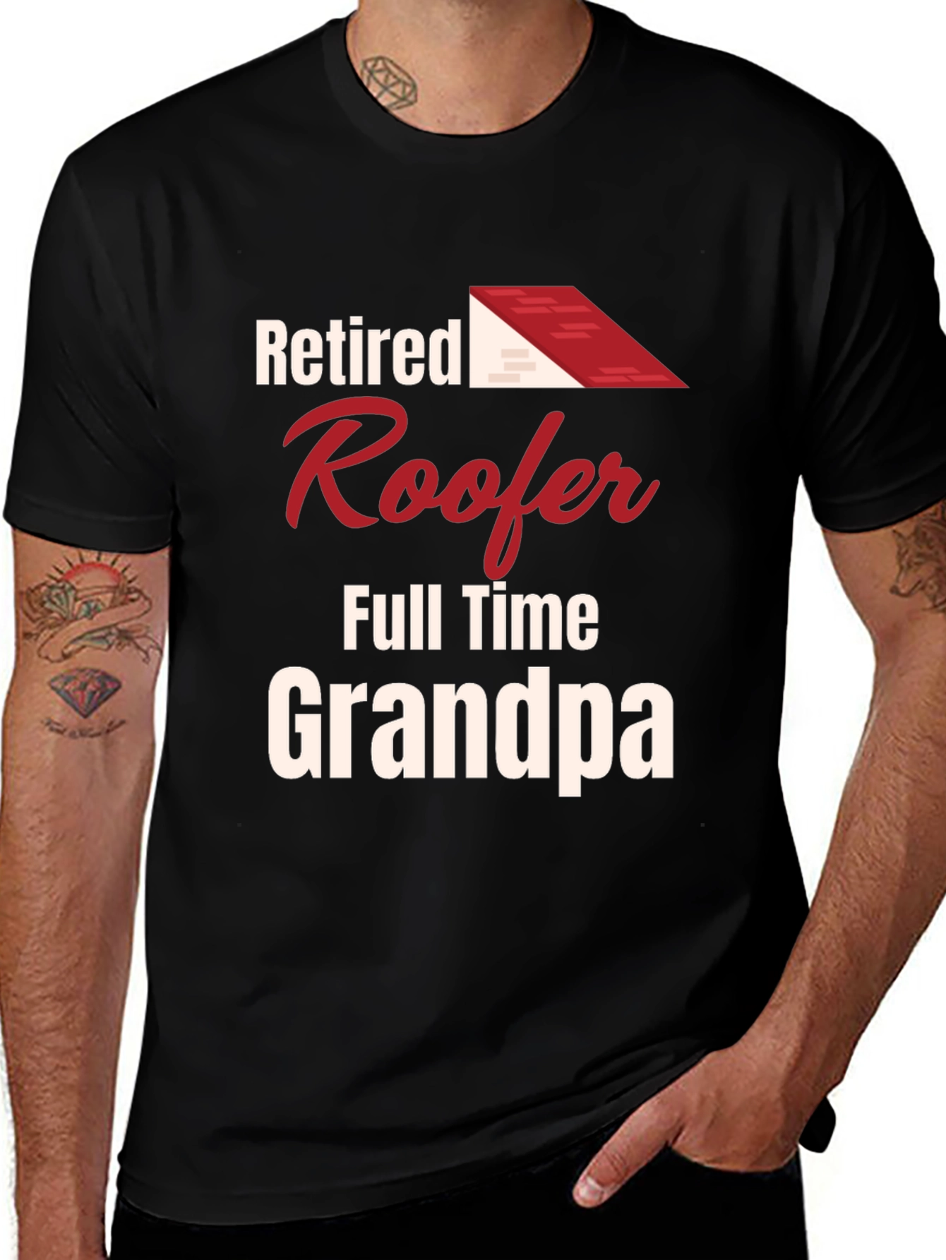 Retired Roofer Grandpa T-Shirt