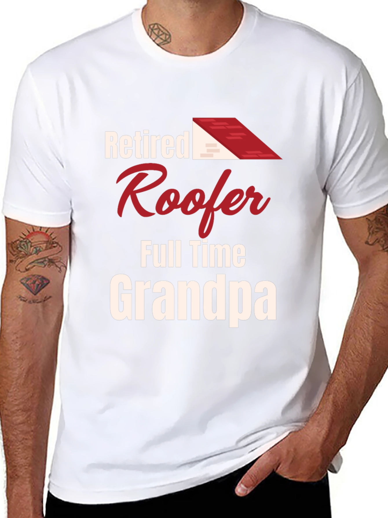 Retired Roofer Grandpa T-Shirt