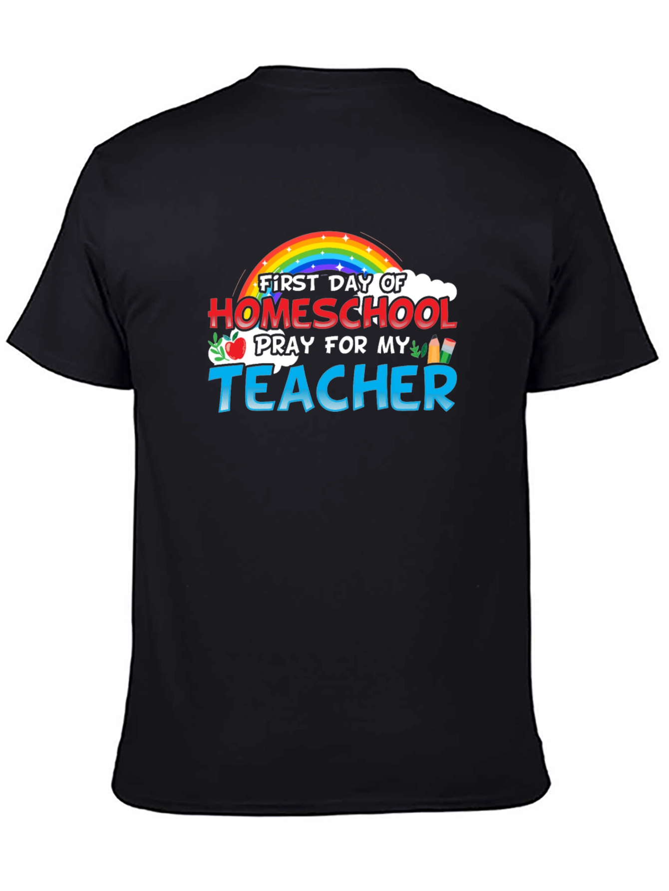 Homeschool Teacher Rainbow Graphic Tee