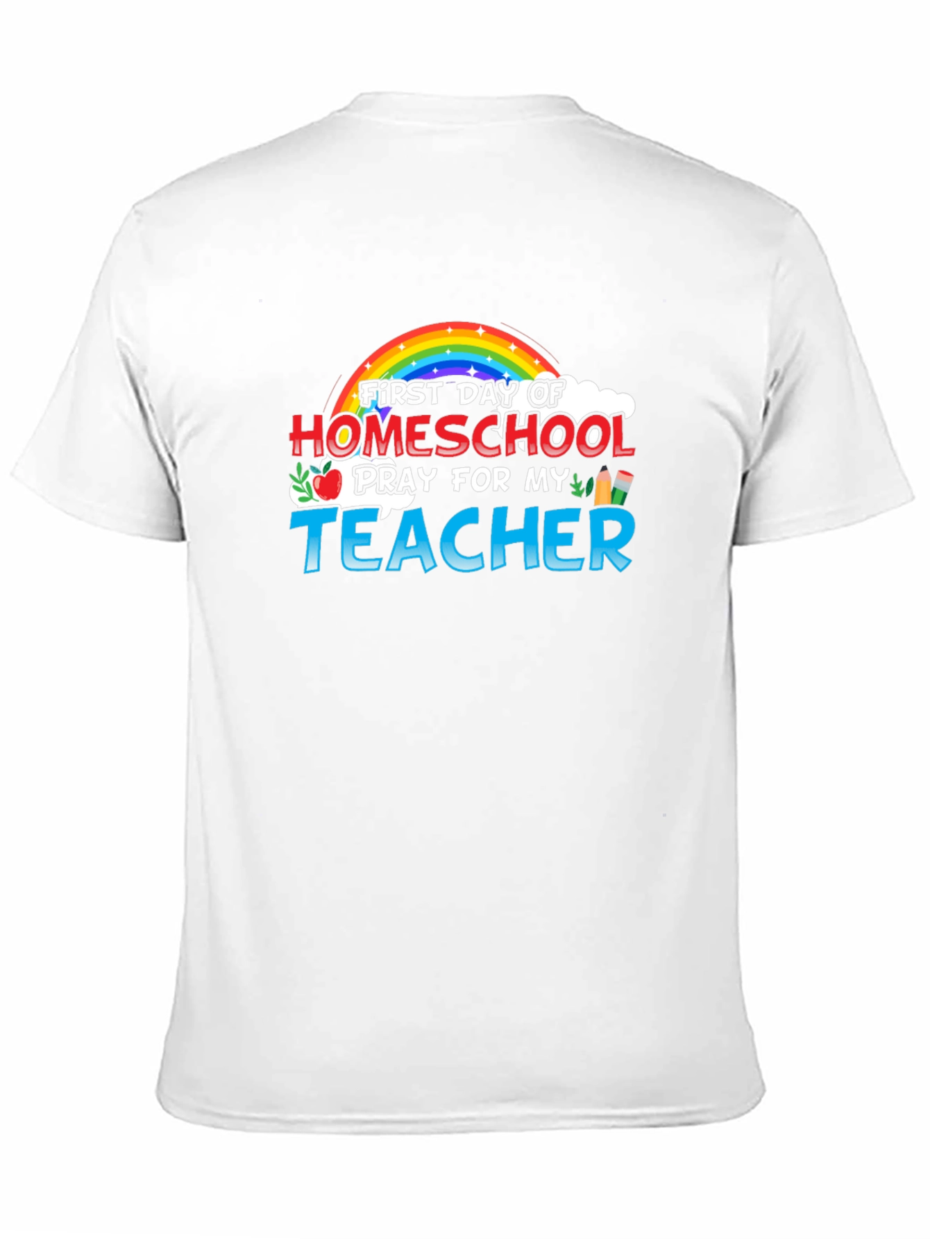 Homeschool Teacher Rainbow Graphic Tee