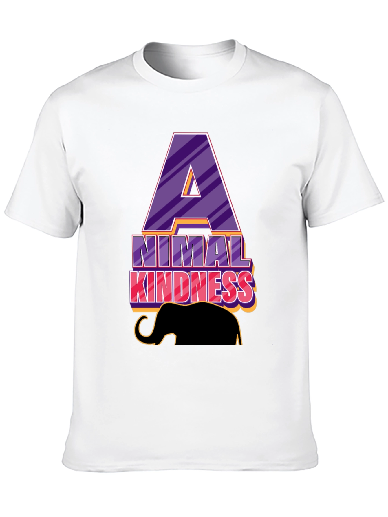 Animal Kindness Black T-Shirt