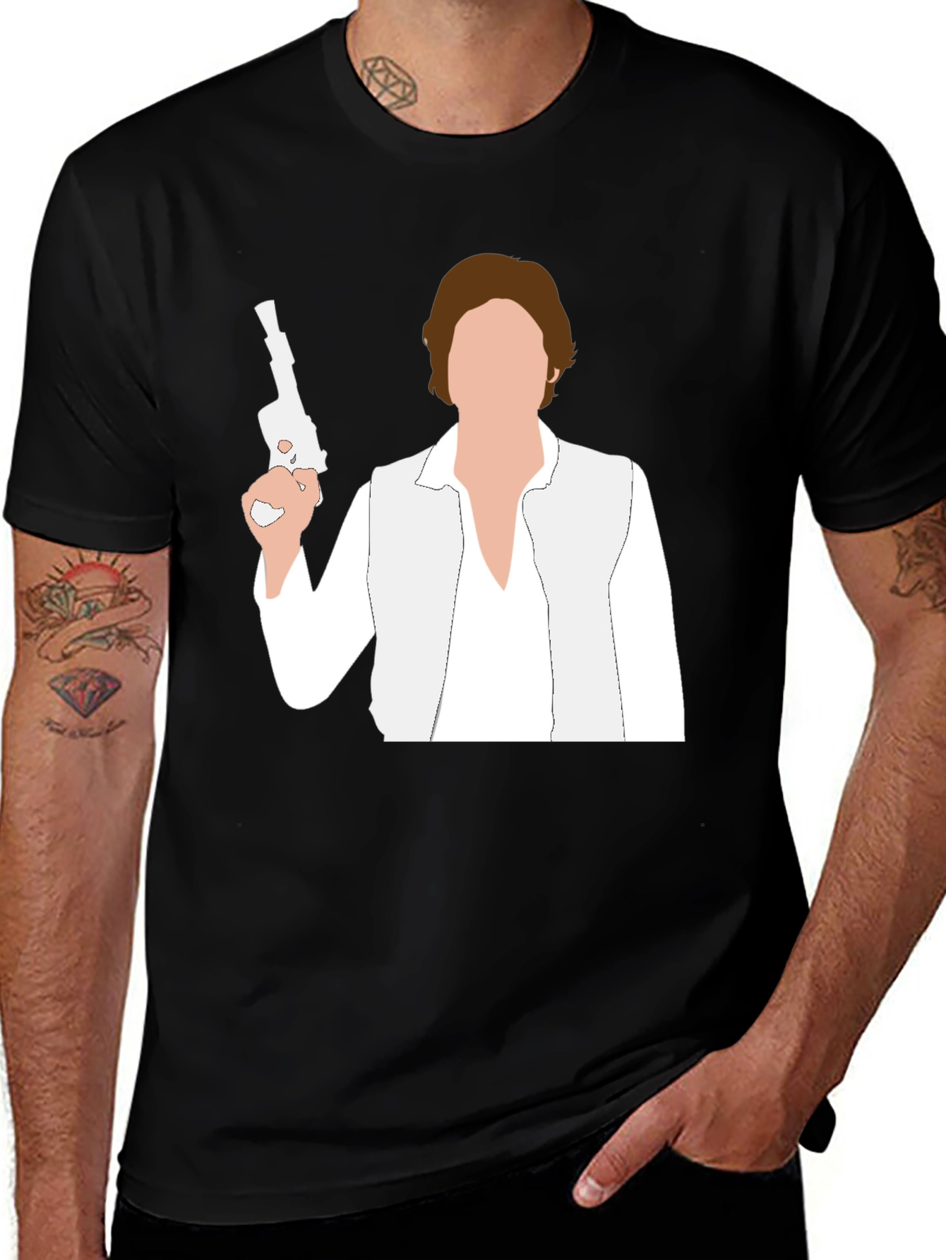 Han Solo Graphic T-Shirt - Black