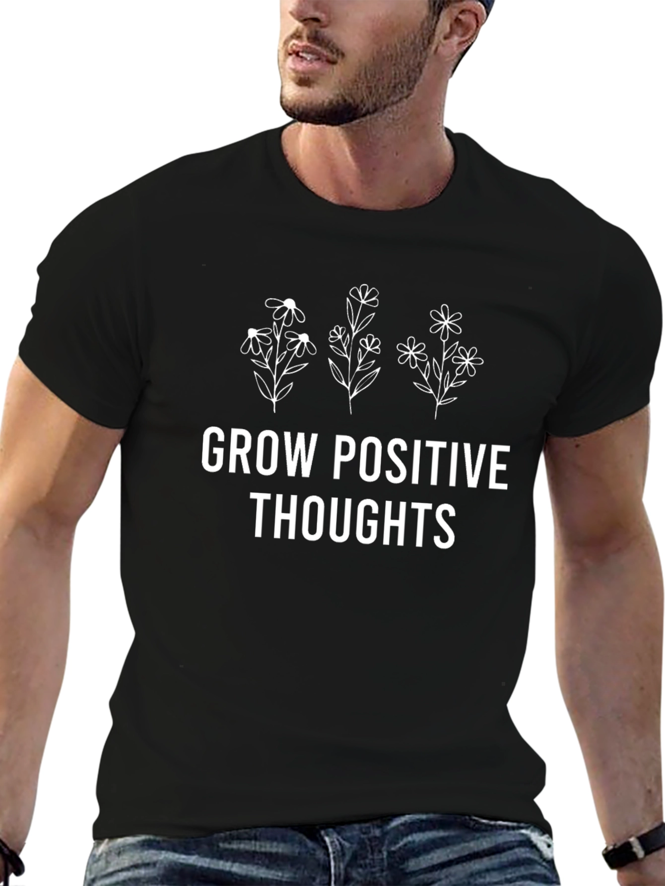 Grow Positive Thoughts Graphic Tee