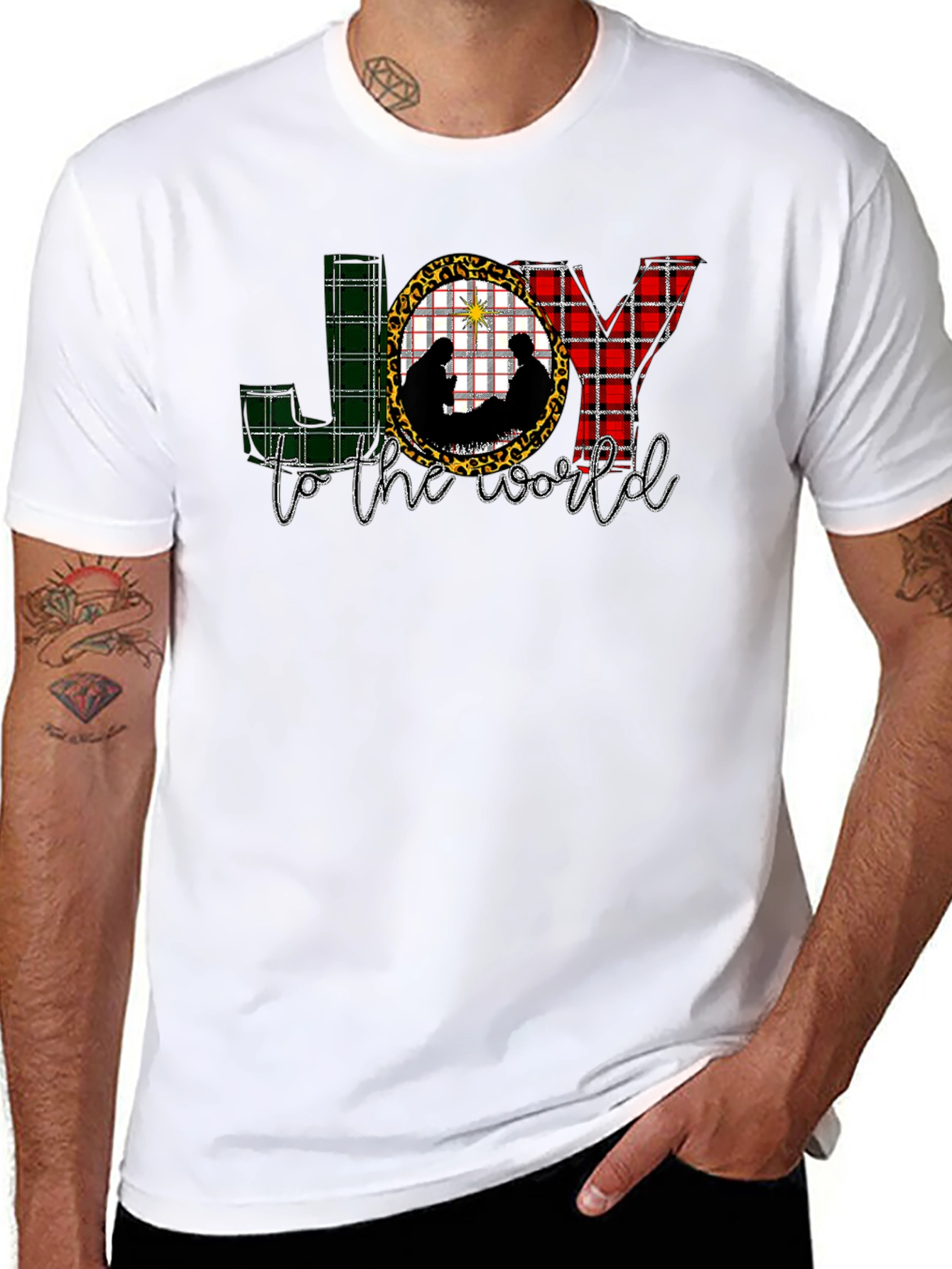 JOY to the World Nativity Scene Graphic Tee