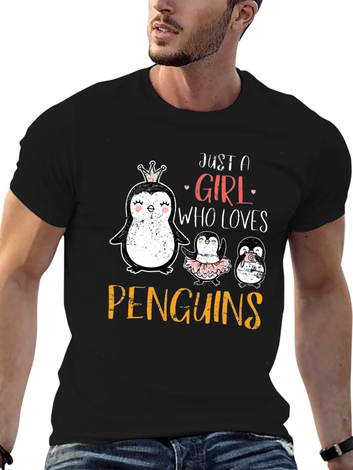 Just A Girl Who Loves Penguins T-Shirt