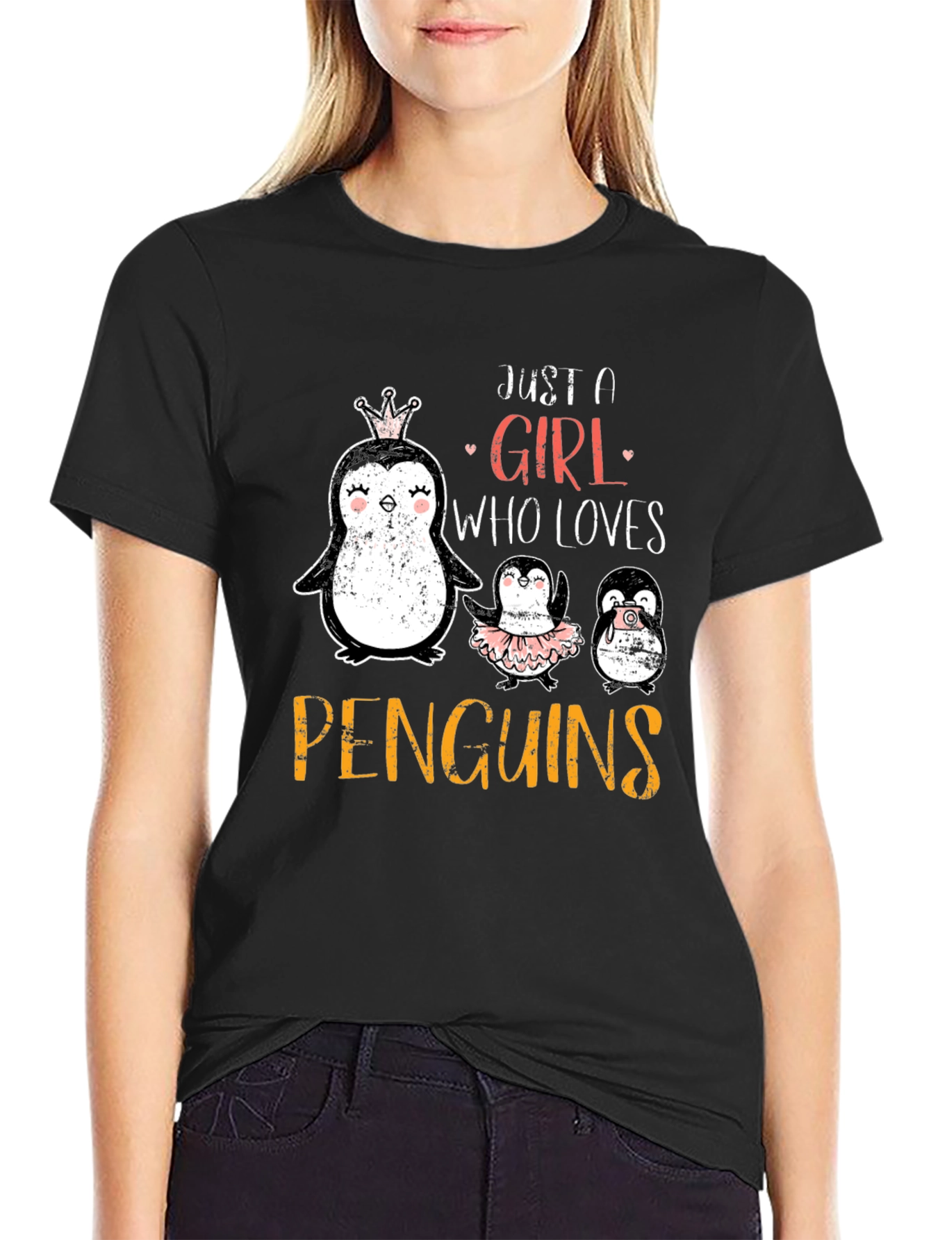 Just A Girl Who Loves Penguins T-Shirt