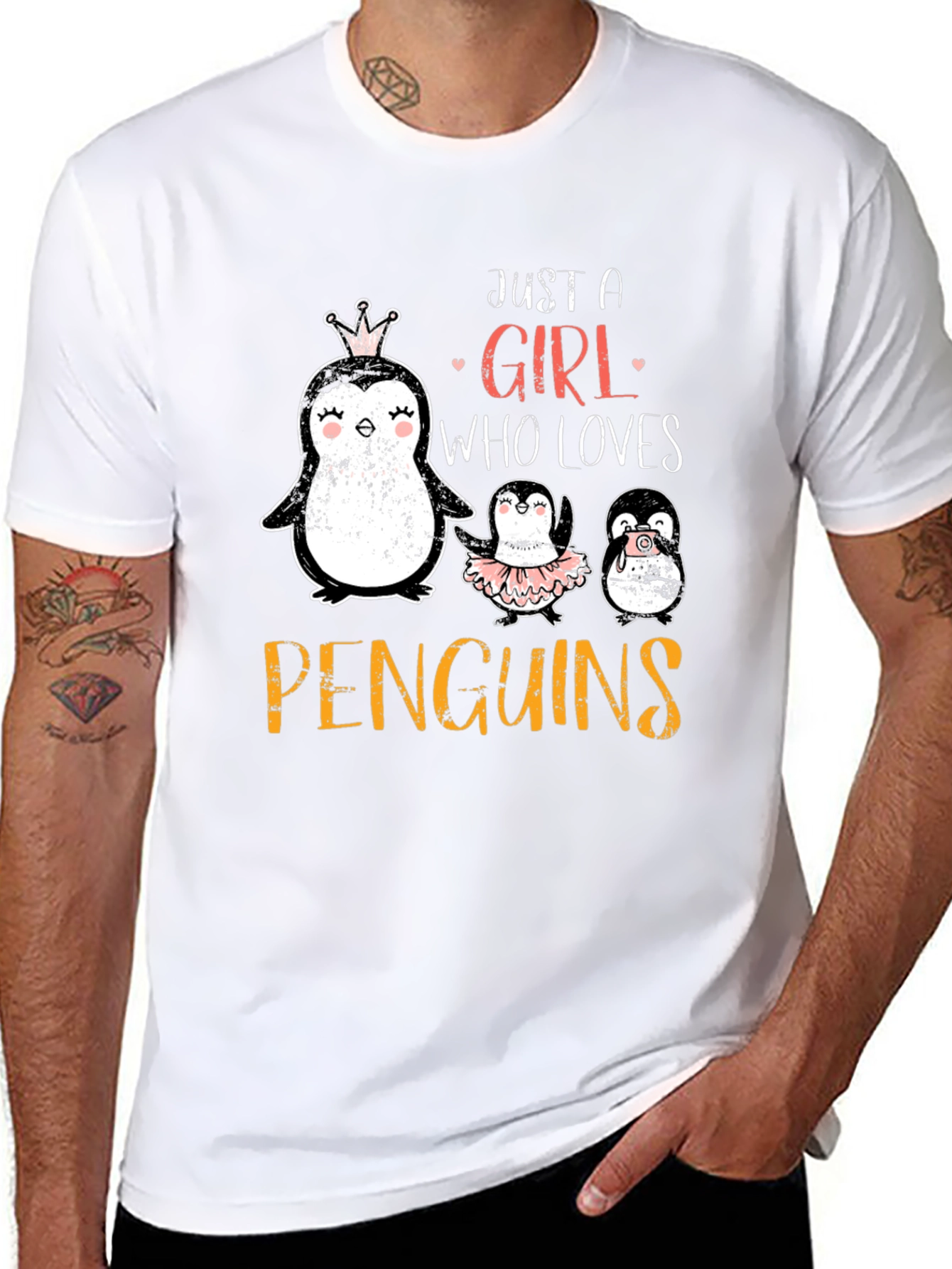 Just A Girl Who Loves Penguins T-Shirt