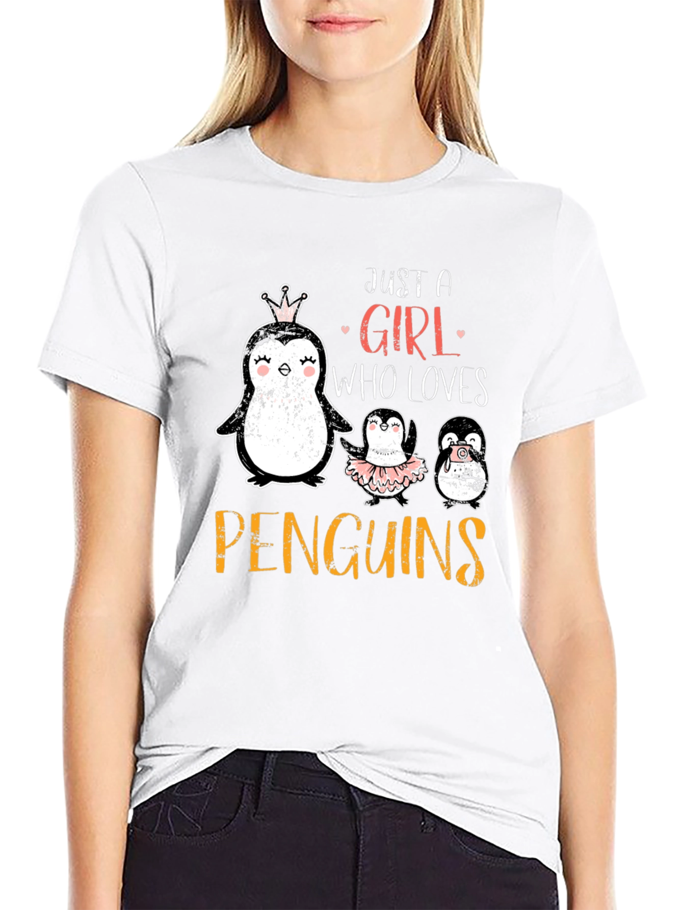 Just A Girl Who Loves Penguins T-Shirt