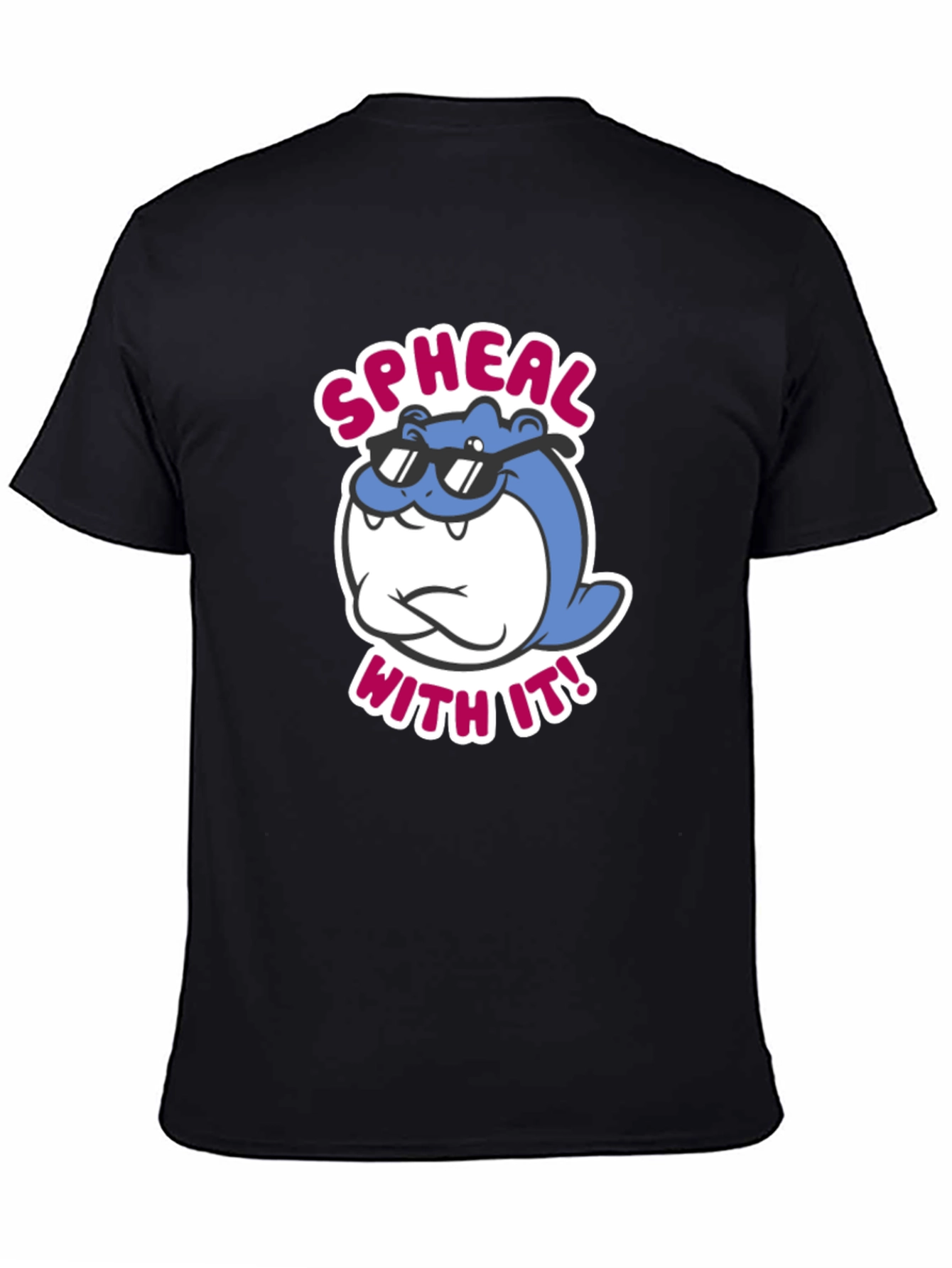 Cool Spheal With It! Black Graphic Tee