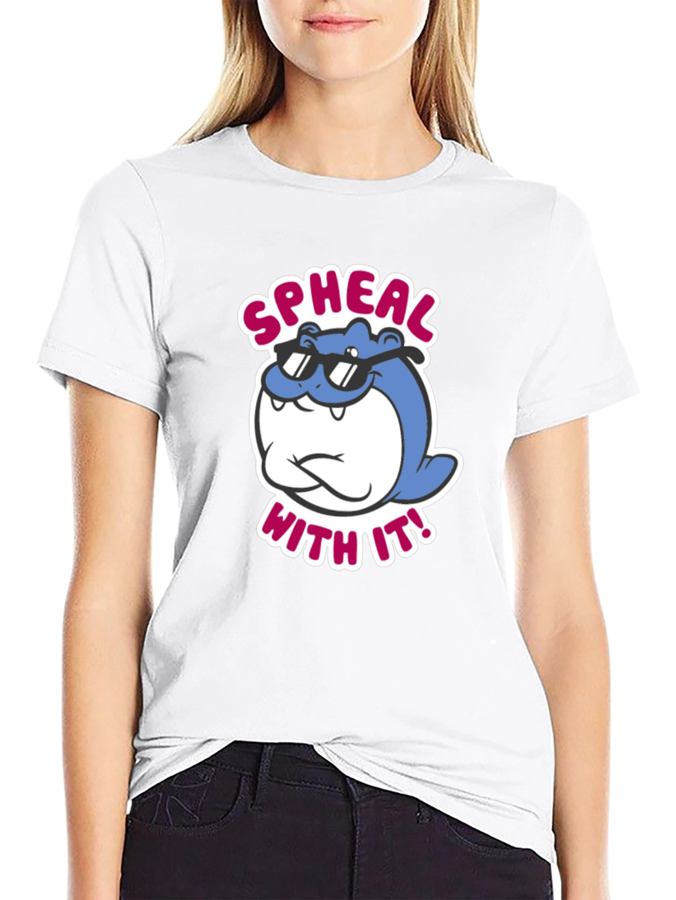 Cool Spheal With It! Black Graphic Tee