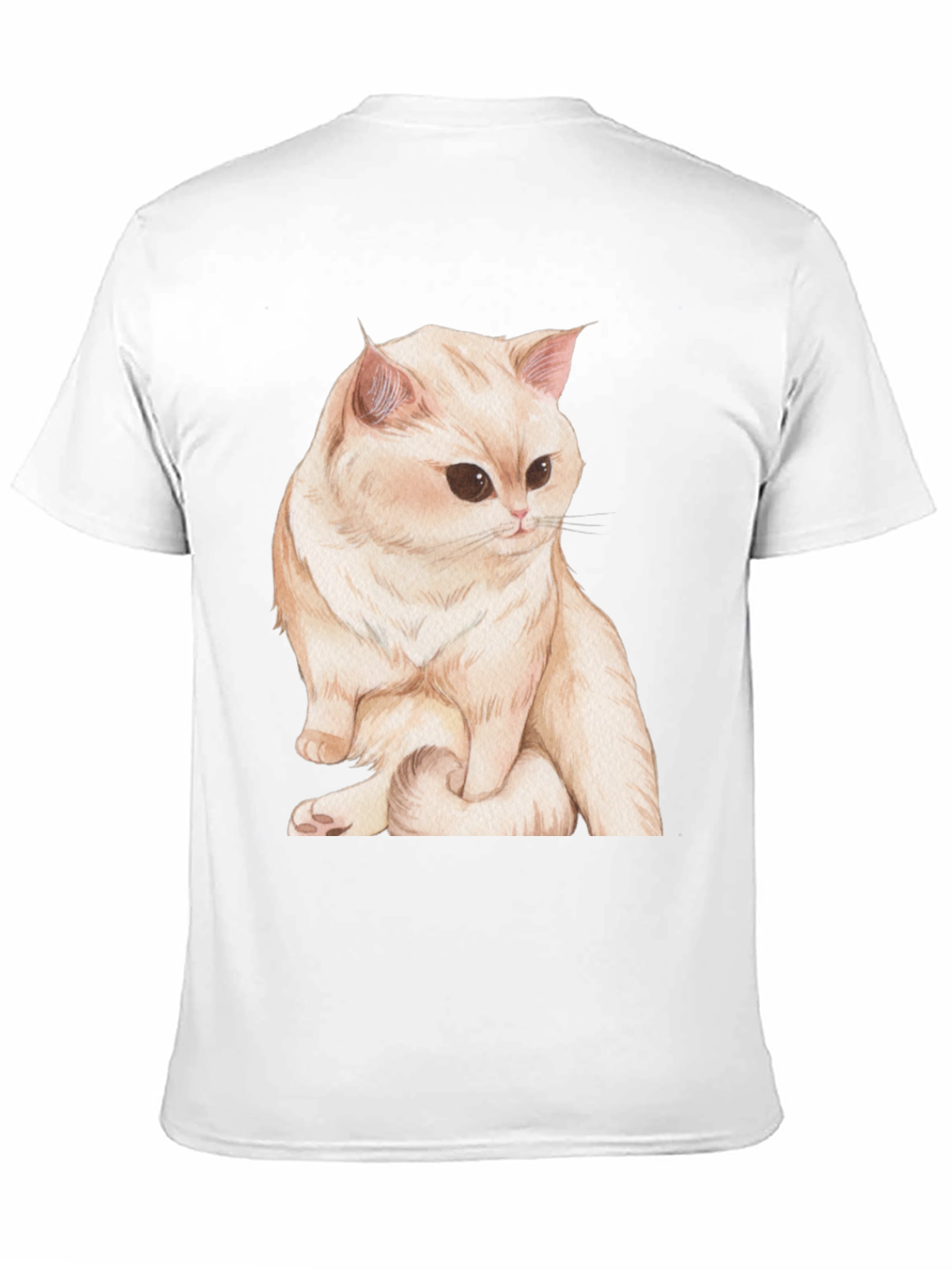 Cat Graphic Black T-Shirt Soft Cotton Tee