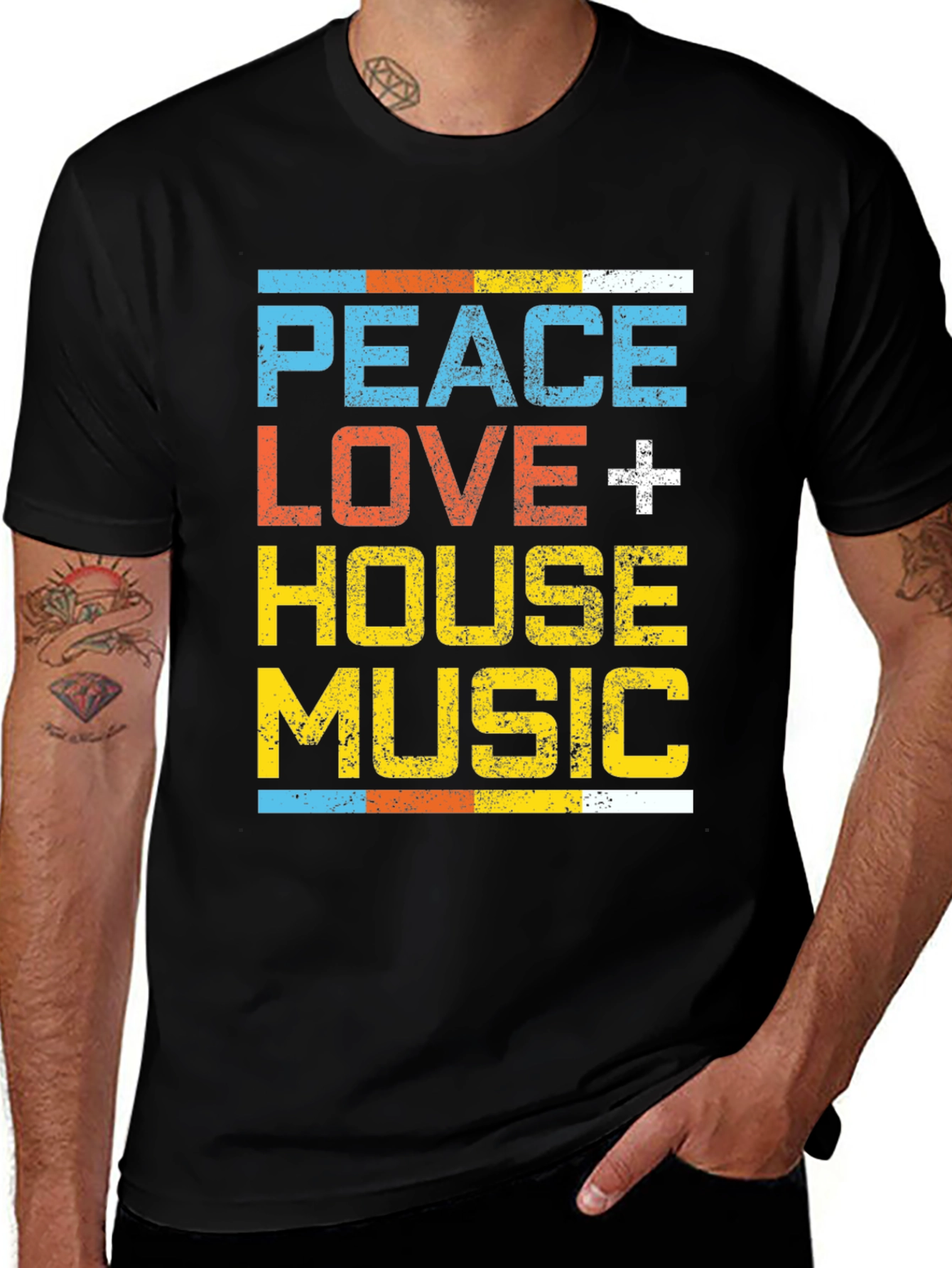 Peace Love House Music T-Shirt
