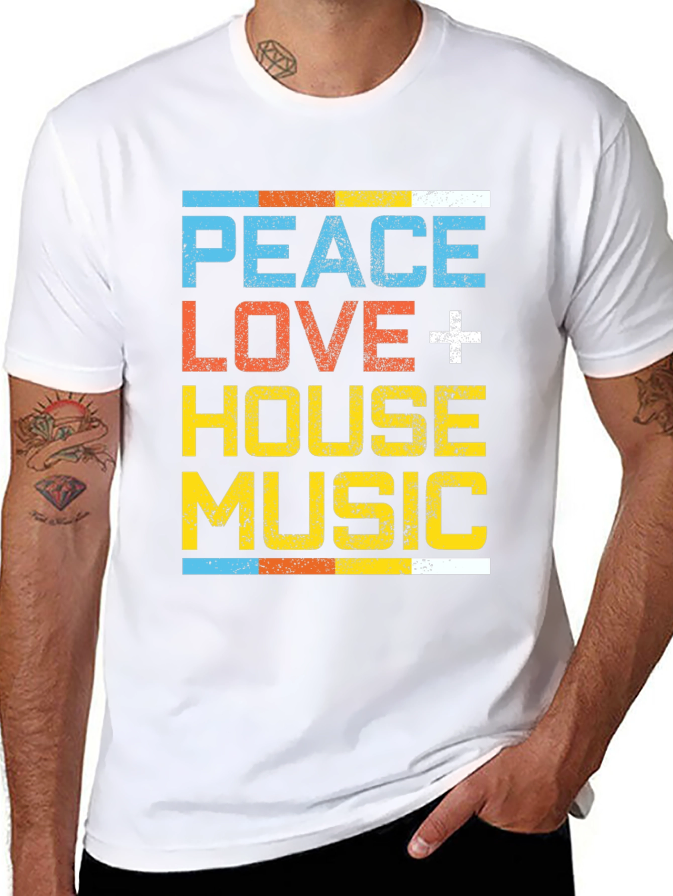 Peace Love House Music T-Shirt